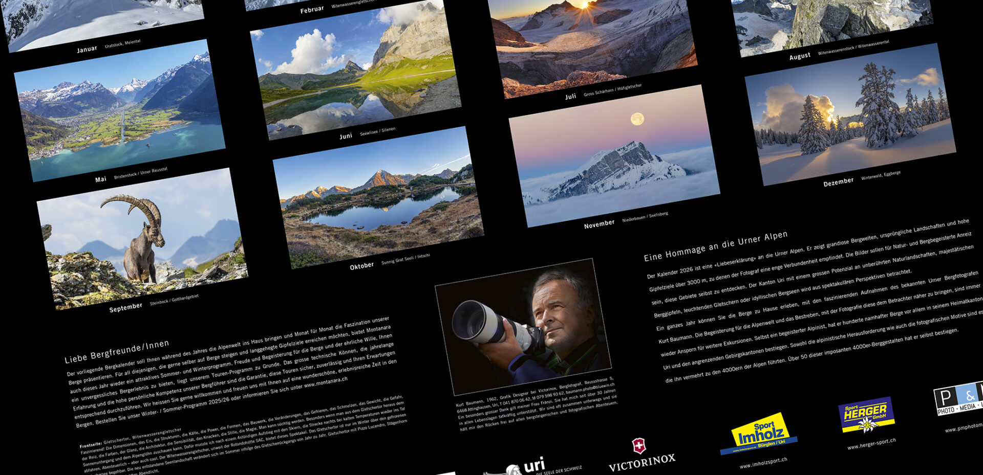 13 Kalender Urner Alpen Kurt Baumann