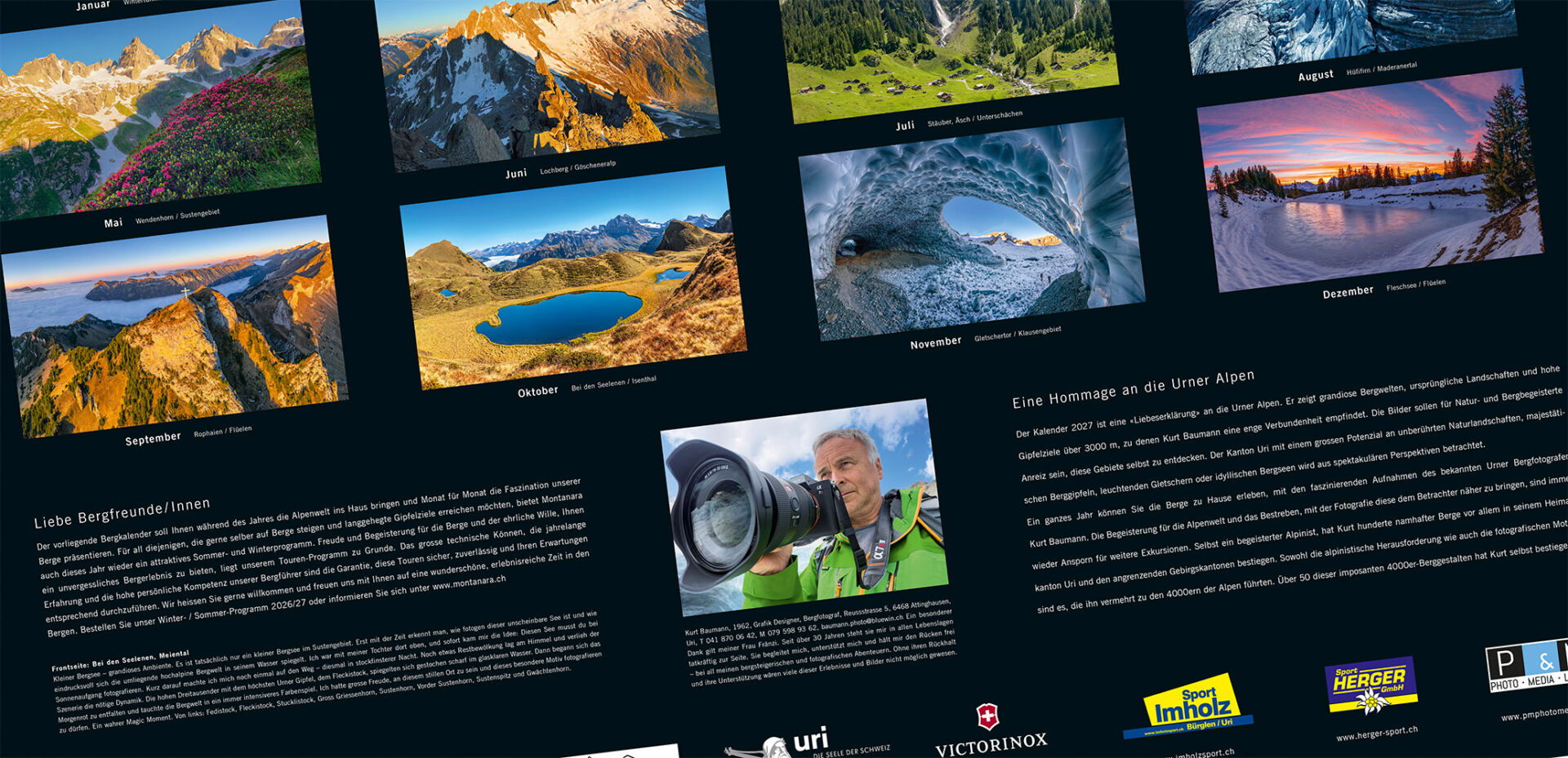 13 Kalender Urner Alpen Kurt Baumann