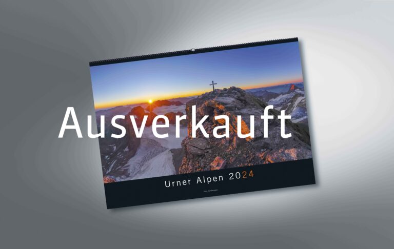 Urner Alpen Kalender 2024 Gross Schärhorn Sonnenaufgang Ausverkauft